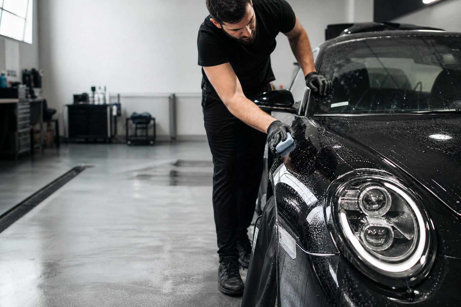 Vehicle paint decontamination prep