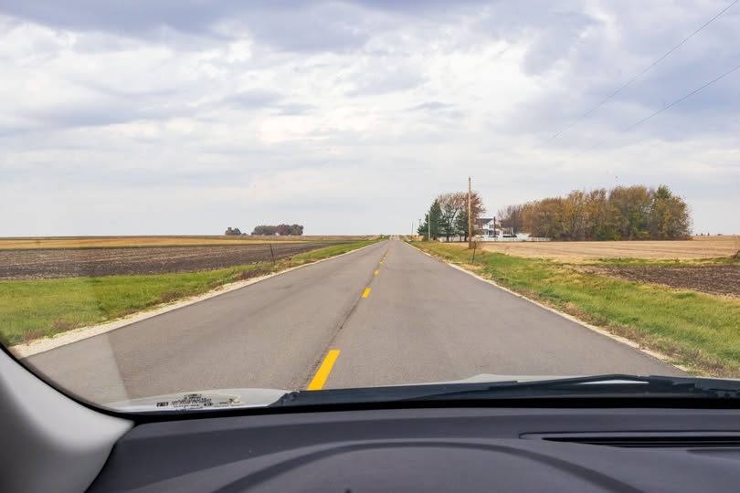 View through a car windshield — used to preview tint VLT levels
