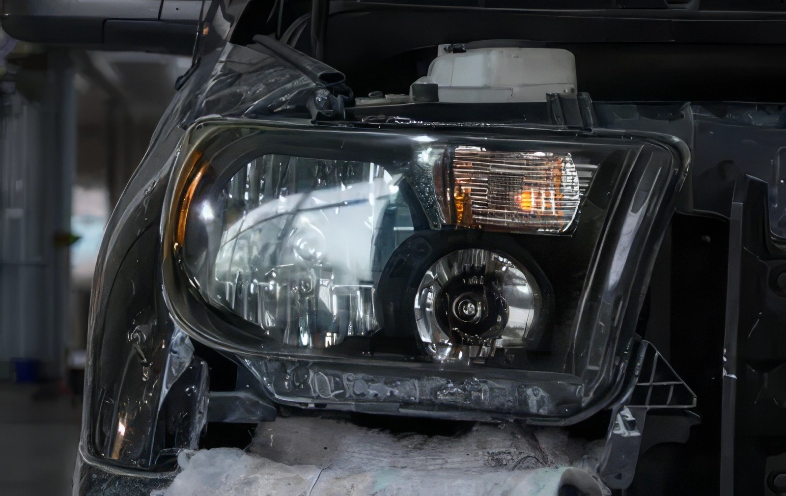 Restored headlights on a Salem NH client vehicle